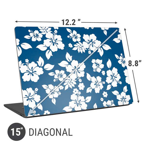 Blue and White Universal Laptop 15in (12.2 x 8.8in) Skin